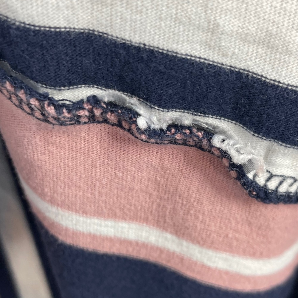 Guess Pink Navy White Striped Short Sleeve Logo T-Shirt Mens Medium - Picture 4 of 6